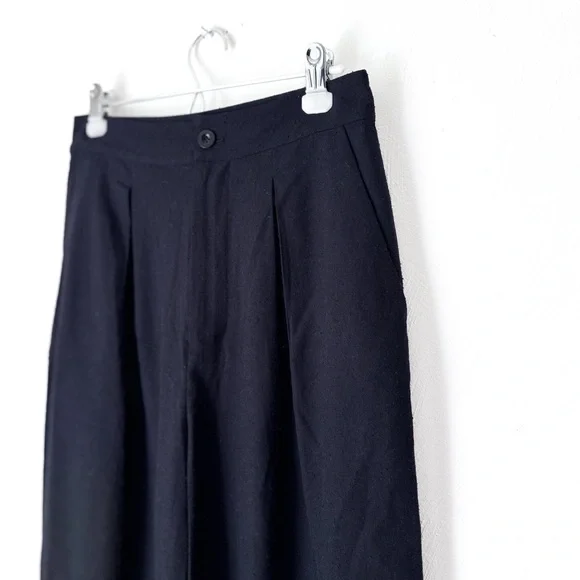 Jenni Kayne 100% Silk Textured Trousers (Silk Noil) Wide-Leg - Picture 3 of 6